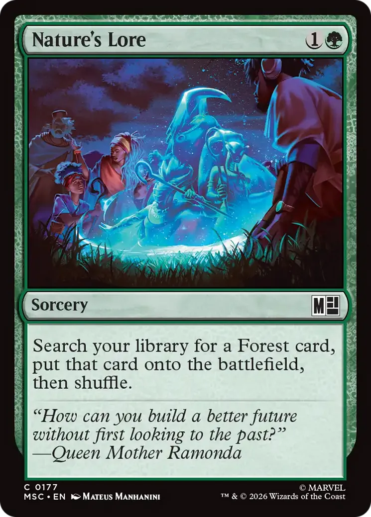 Nature's Lore — Marvel Super Heroes Commander — Magic: The Gathering