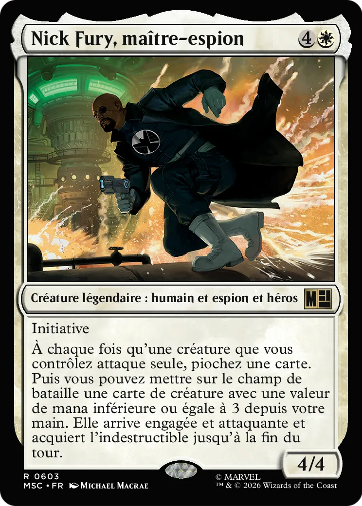 Nick Fury, maître-espion — Marvel Super Heroes Commander — Magic: The Gathering