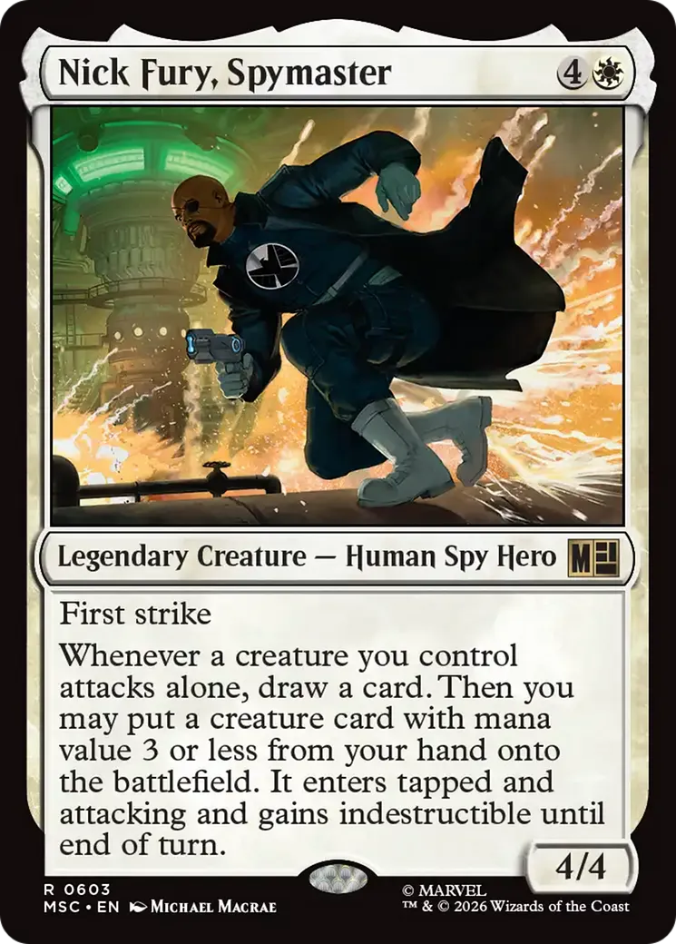 Nick Fury, Spymaster — Marvel Super Heroes Commander — Magic: The Gathering