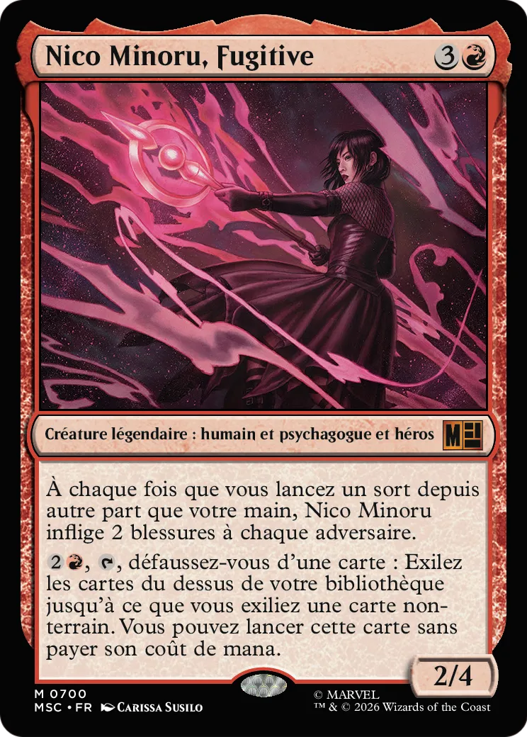 Nico Minoru, Fugitive — Marvel Super Heroes Commander — Magic: The Gathering