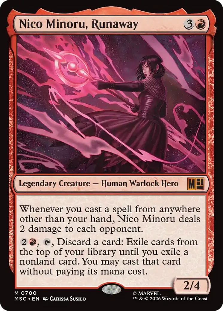 Nico Minoru, Runaway — Marvel Super Heroes Commander — Magic: The Gathering