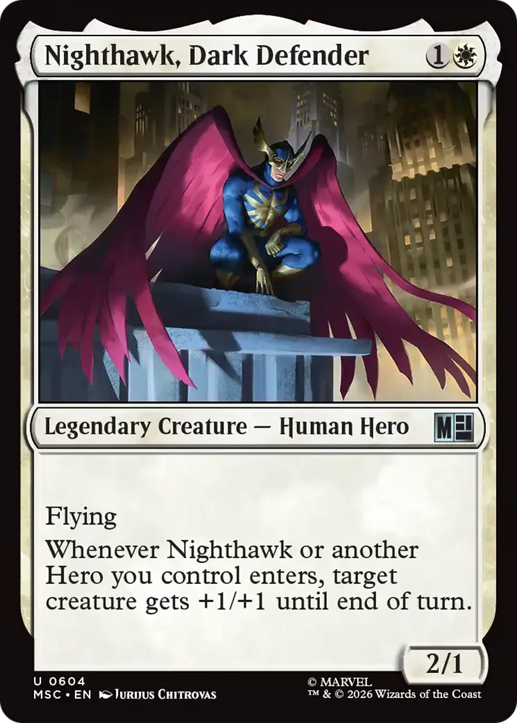 Nighthawk, Défenseur nocturne — Marvel Super Heroes Commander — Magic: The Gathering