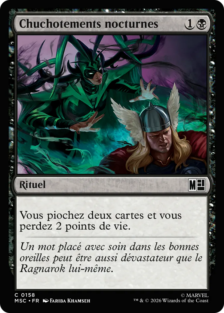 Chuchotements nocturnes — Marvel Super Heroes Commander — Magic: The Gathering