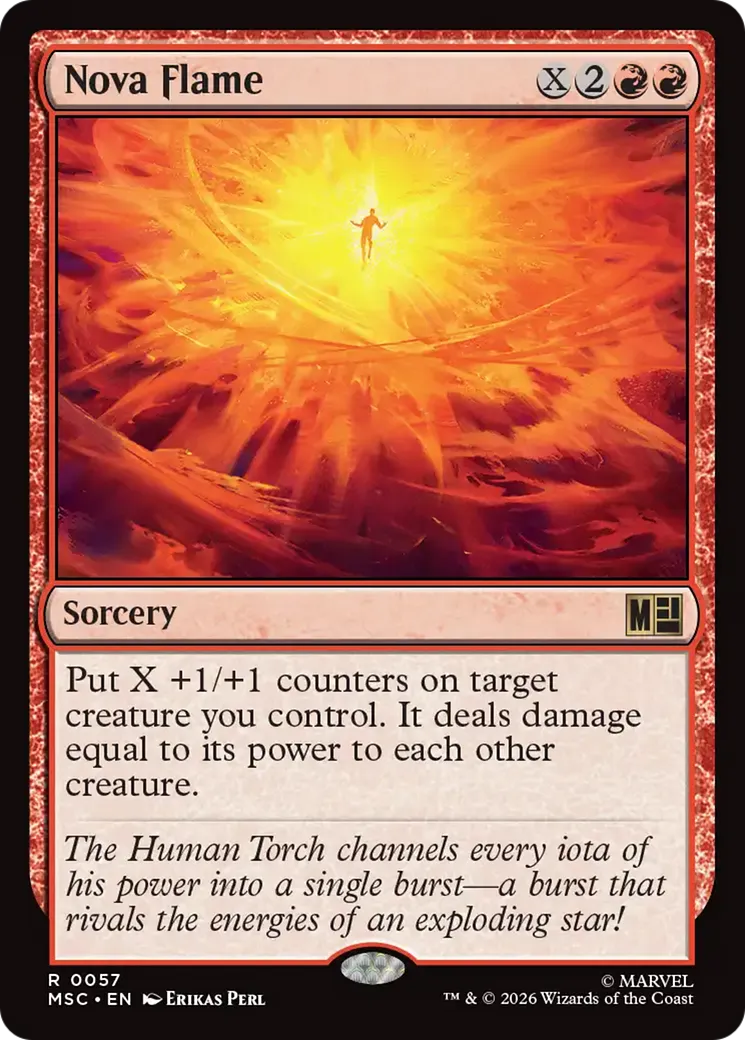 Flamme nova — Marvel Super Heroes Commander — Magic: The Gathering
