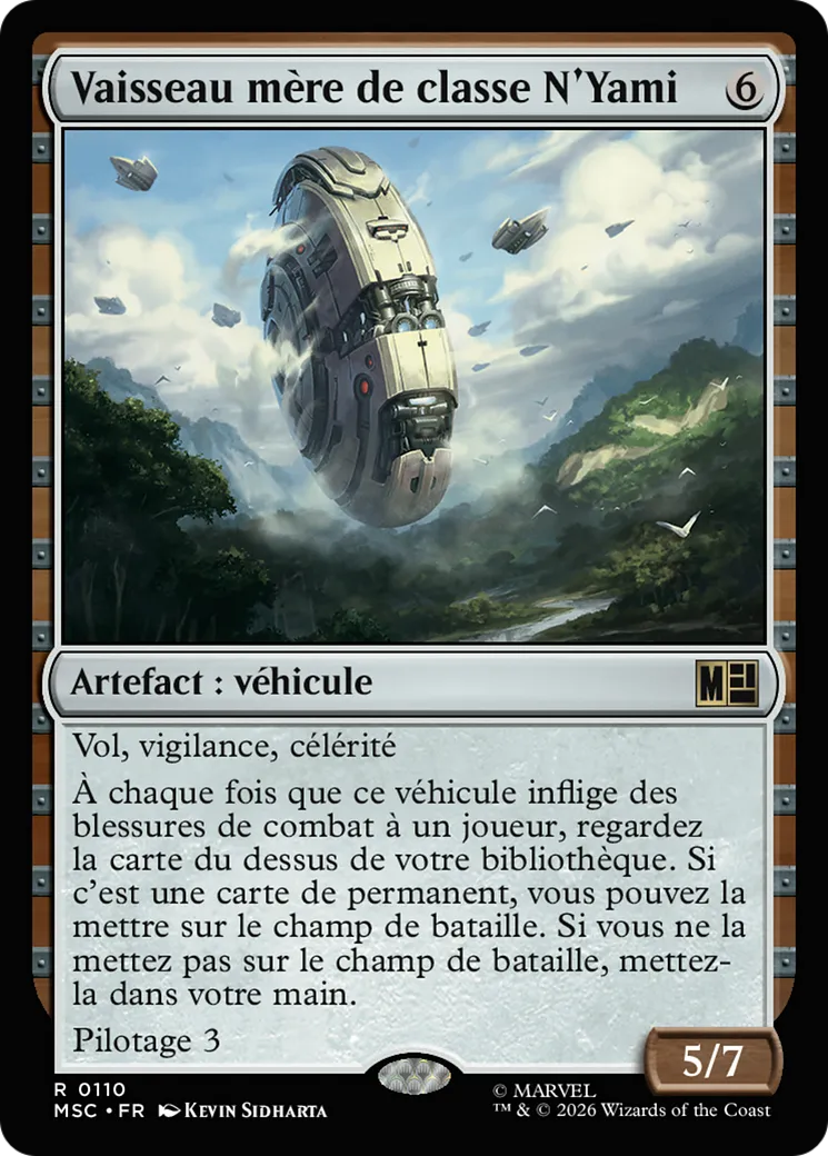 Vaisseau mère de classe N'Yami — Marvel Super Heroes Commander — Magic: The Gathering