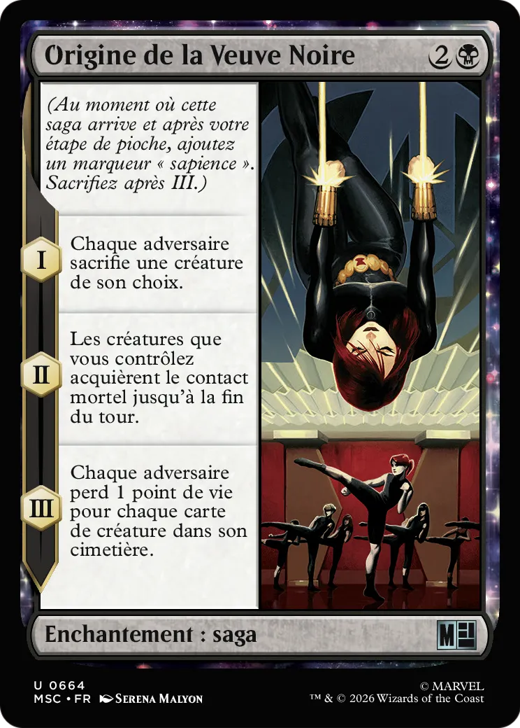 Origine de la Veuve Noire — Marvel Super Heroes Commander — Magic: The Gathering