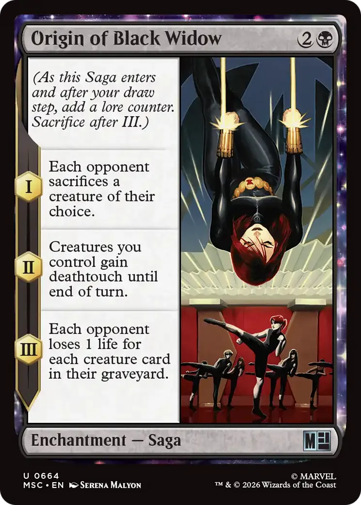Origin of Black Widow — Marvel Super Heroes Commander — Magic: The Gathering