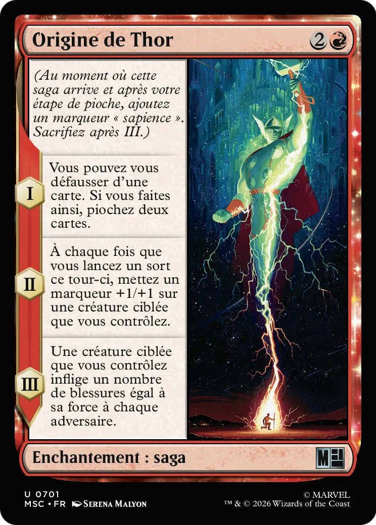 Origine de Thor — Marvel Super Heroes Commander — Magic: The Gathering
