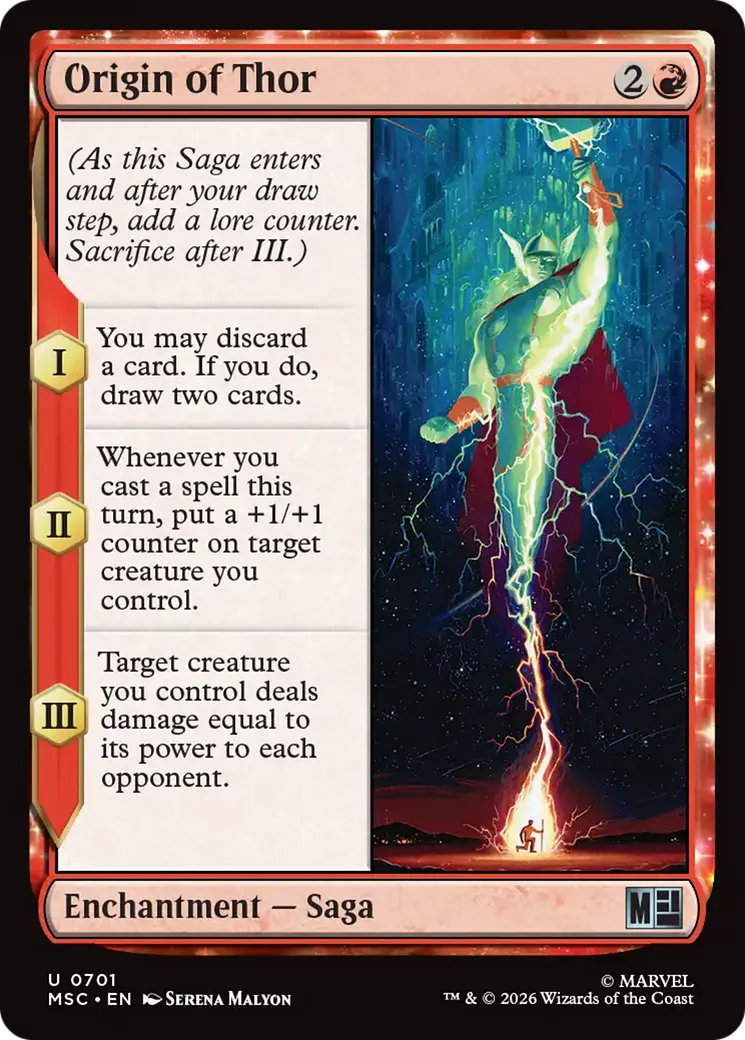 Origine de Thor — Marvel Super Heroes Commander — Magic: The Gathering