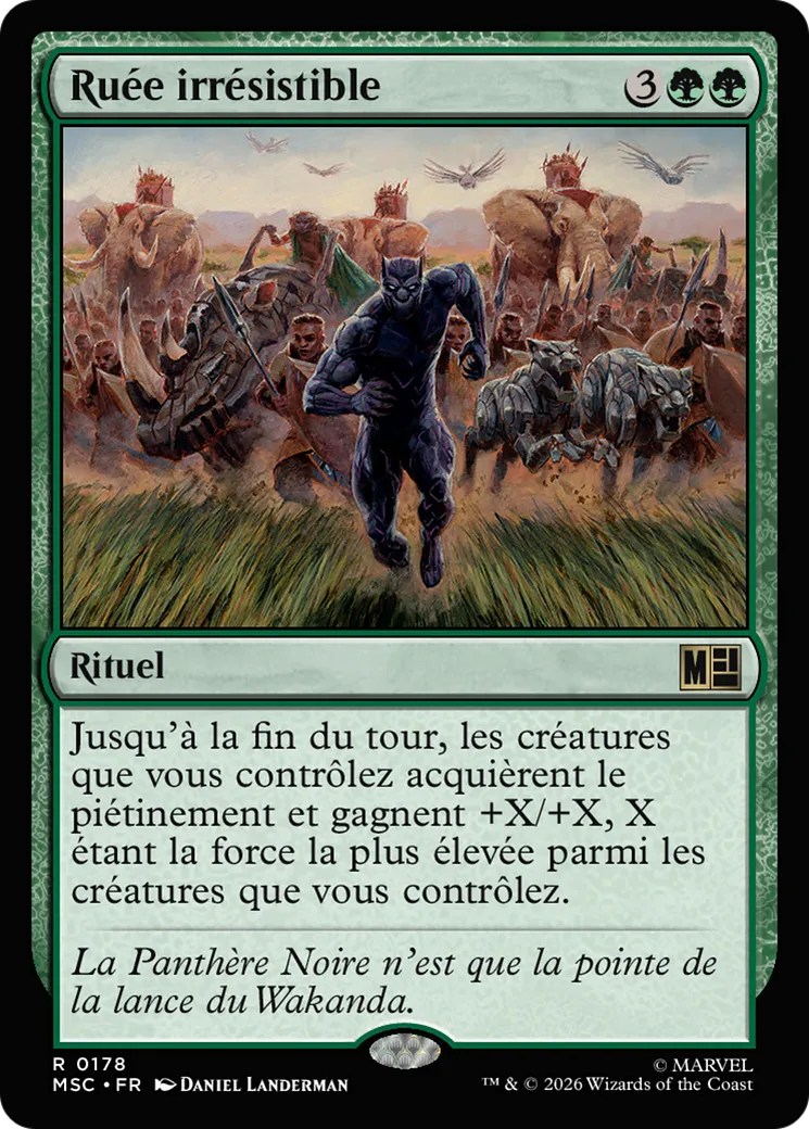 Ruée irrésistible — Marvel Super Heroes Commander — Magic: The Gathering