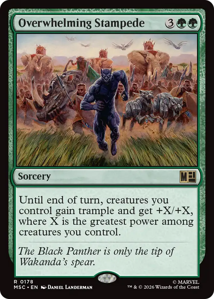 Overwhelming Stampede — Marvel Super Heroes Commander — Magic: The Gathering
