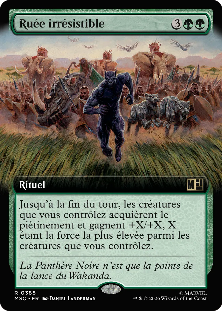 Ruée irrésistible — Marvel Super Heroes Commander — Magic: The Gathering