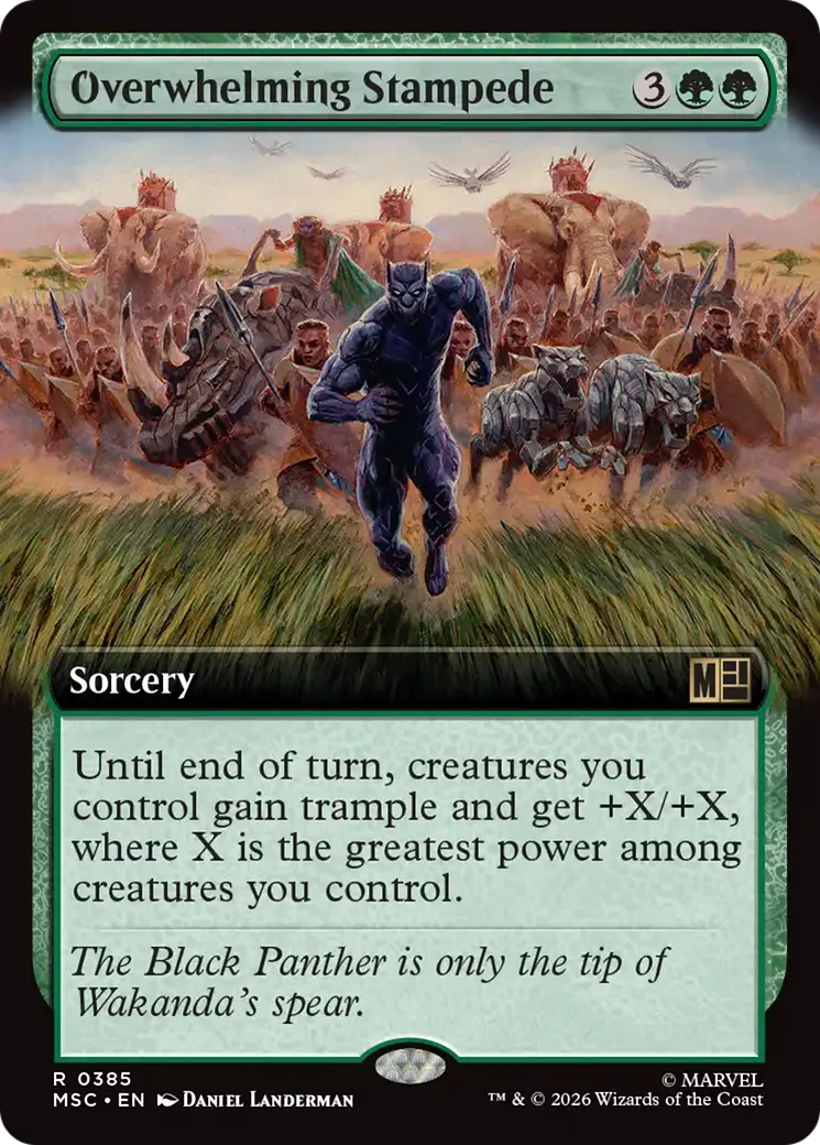 Overwhelming Stampede — Marvel Super Heroes Commander — Magic: The Gathering