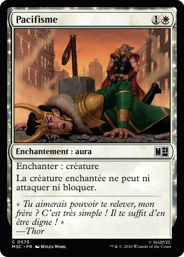 Pacifisme — Marvel Super Heroes Commander — Magic: The Gathering