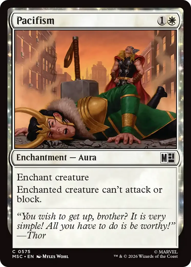 Pacifism — Marvel Super Heroes Commander — Magic: The Gathering