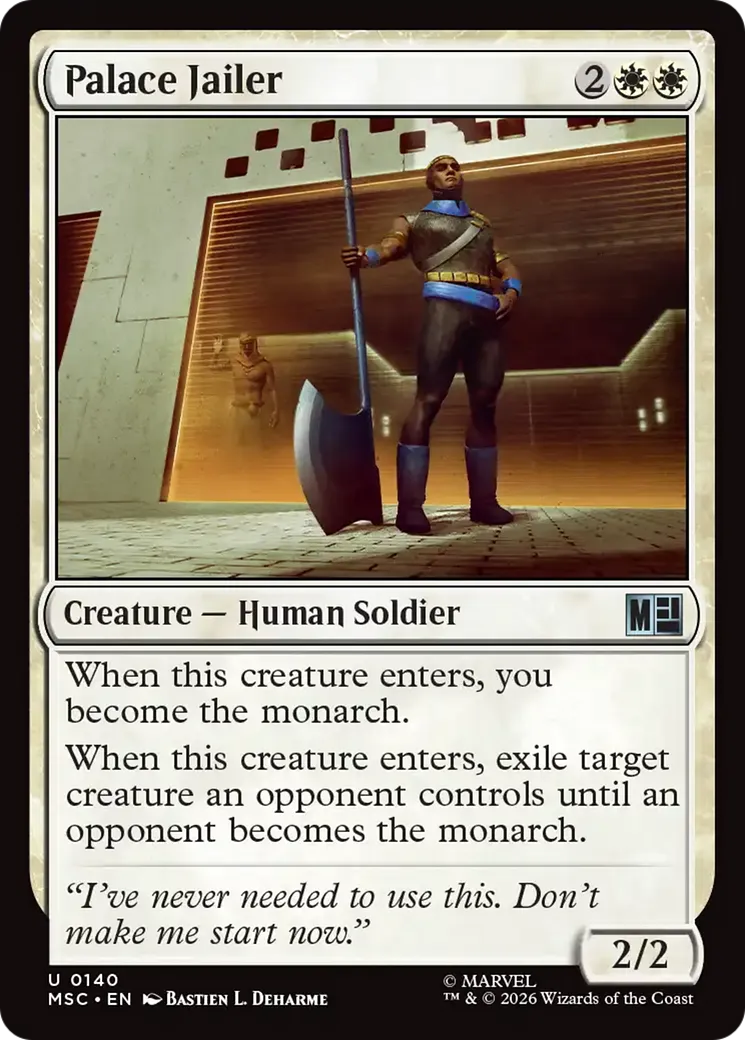 Gardien de prison du palais — Marvel Super Heroes Commander — Magic: The Gathering