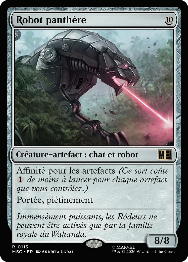 Robot panthère — Marvel Super Heroes Commander — Magic: The Gathering