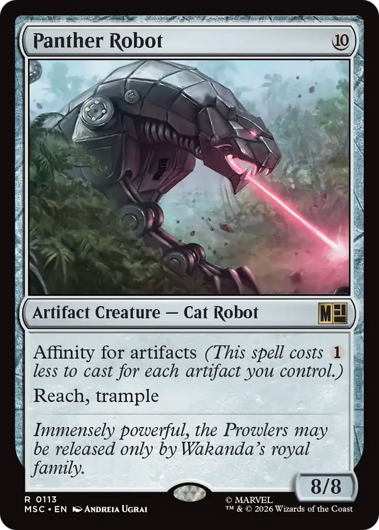 Panther Robot — Marvel Super Heroes Commander — Magic: The Gathering
