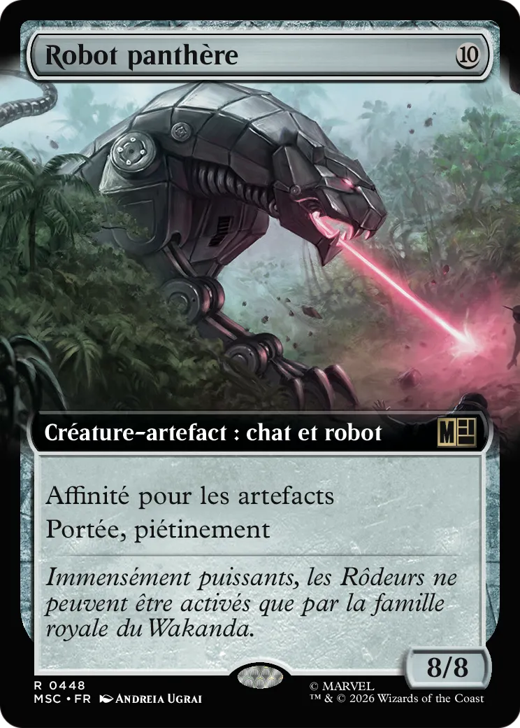 Robot panthère — Marvel Super Heroes Commander — Magic: The Gathering