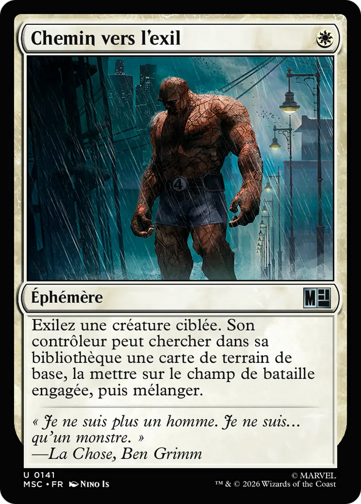 Chemin vers l'exil from Marvel Super Heroes Commander - Magic: The Gathering