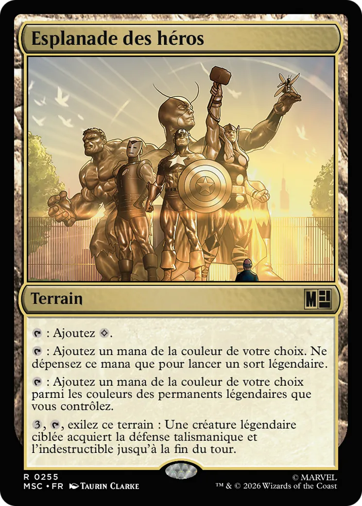 Esplanade des héros — Marvel Super Heroes Commander — Magic: The Gathering