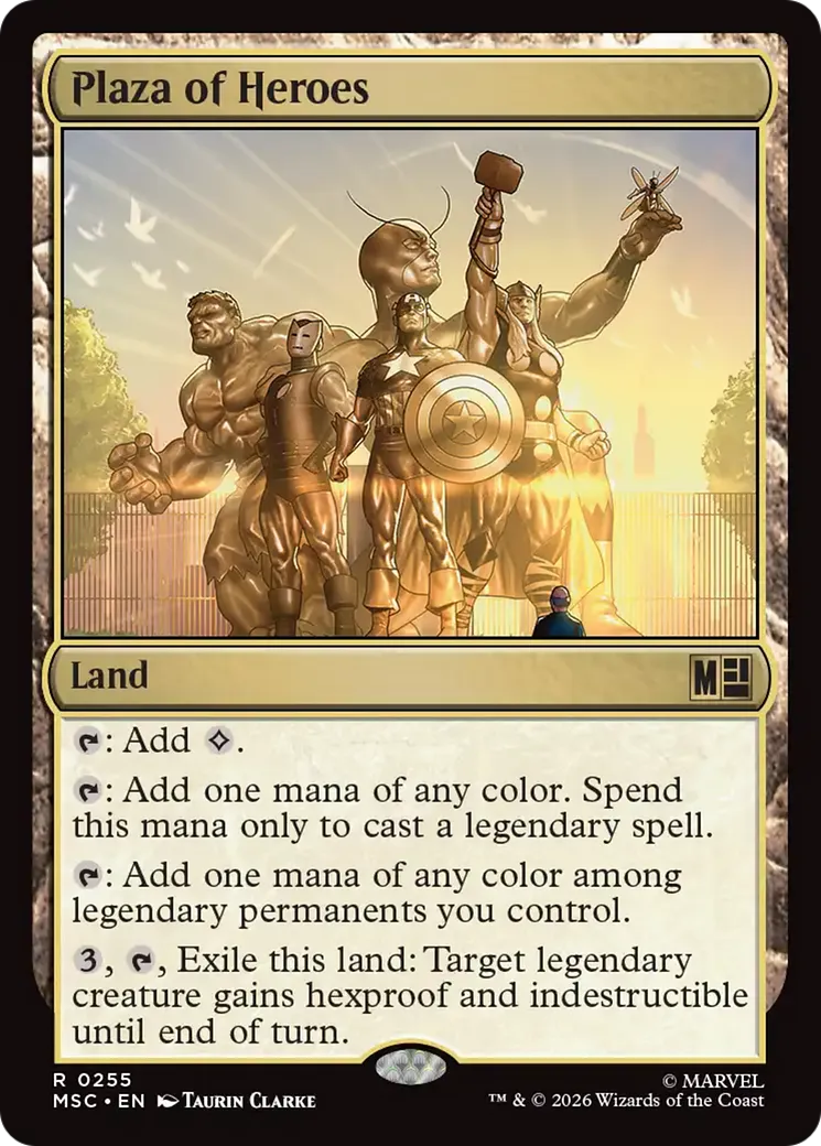 Plaza of Heroes — Marvel Super Heroes Commander — Magic: The Gathering