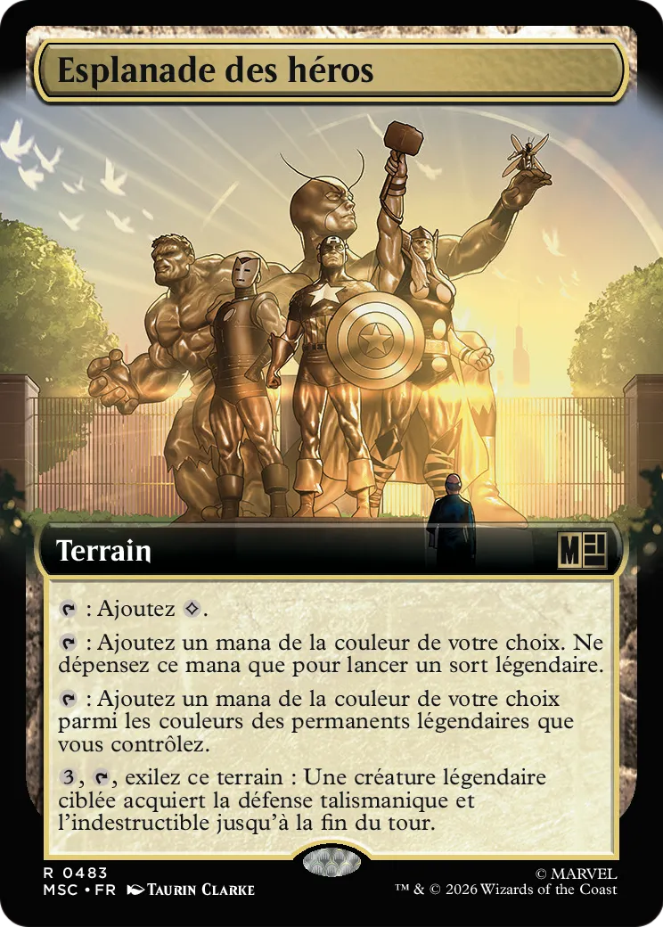 Esplanade des héros — Marvel Super Heroes Commander — Magic: The Gathering