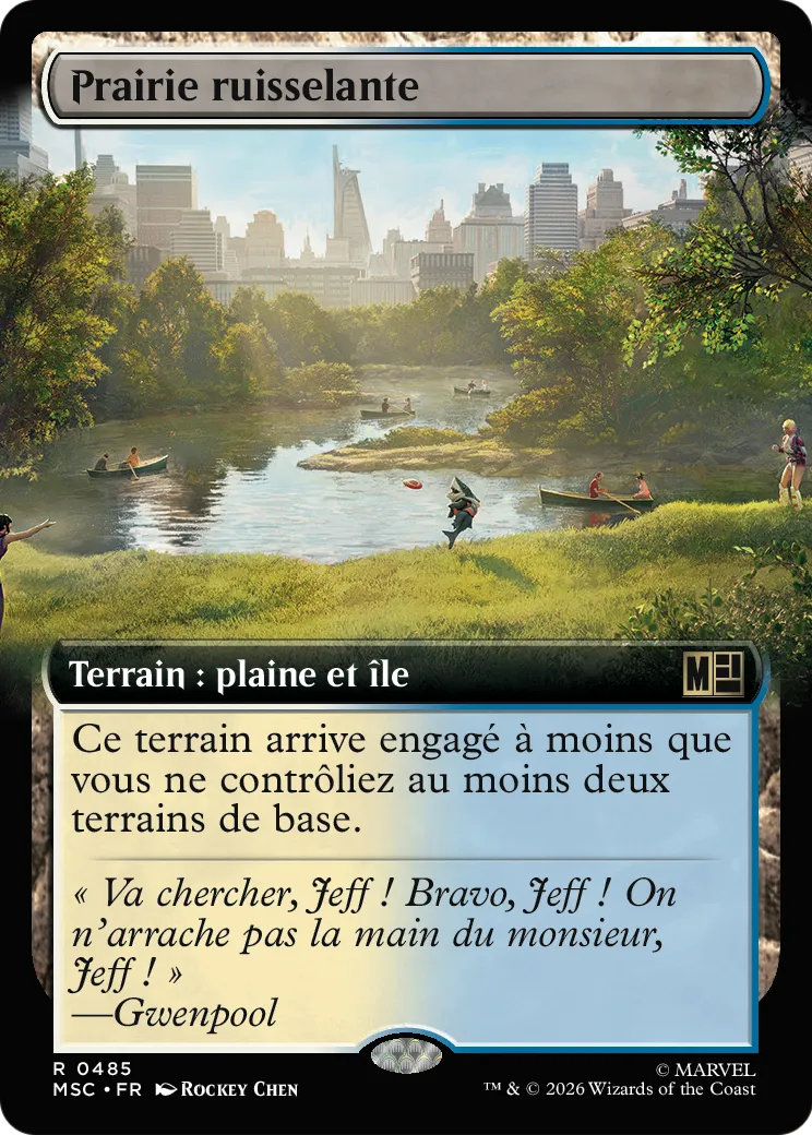 Prairie ruisselante — Marvel Super Heroes Commander — Magic: The Gathering