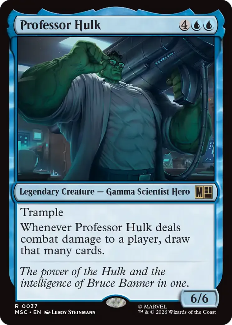 Professeur Hulk — Marvel Super Heroes Commander — Magic: The Gathering