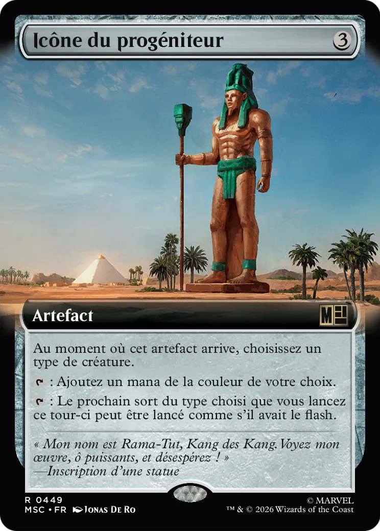 Icône du progéniteur — Marvel Super Heroes Commander — Magic: The Gathering