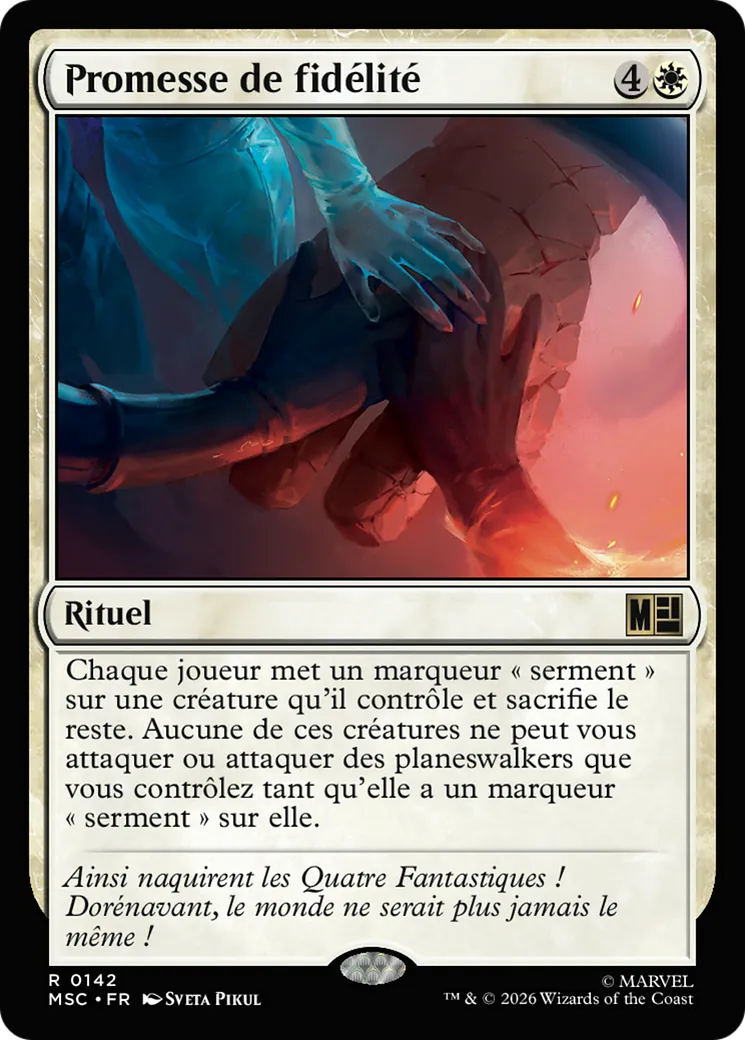 Promesse de fidélité — Marvel Super Heroes Commander — Magic: The Gathering