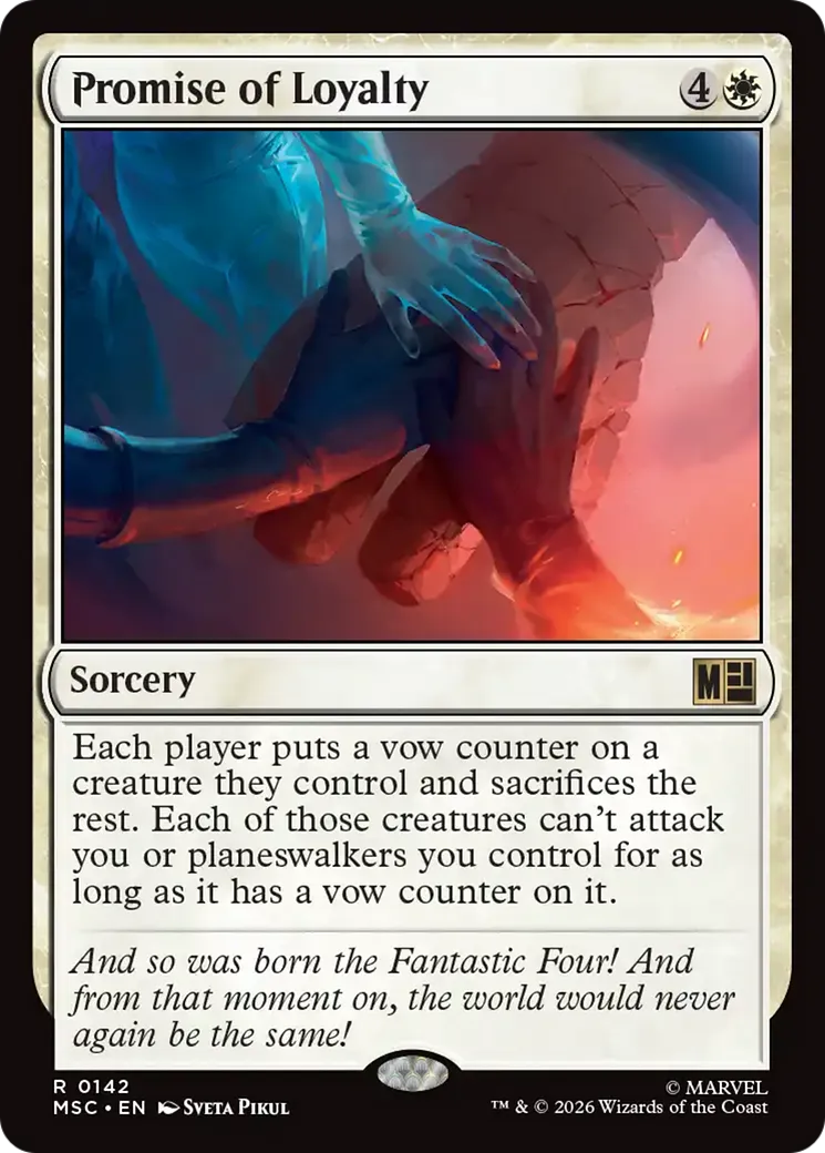 Promise of Loyalty — Marvel Super Heroes Commander — Magic: The Gathering