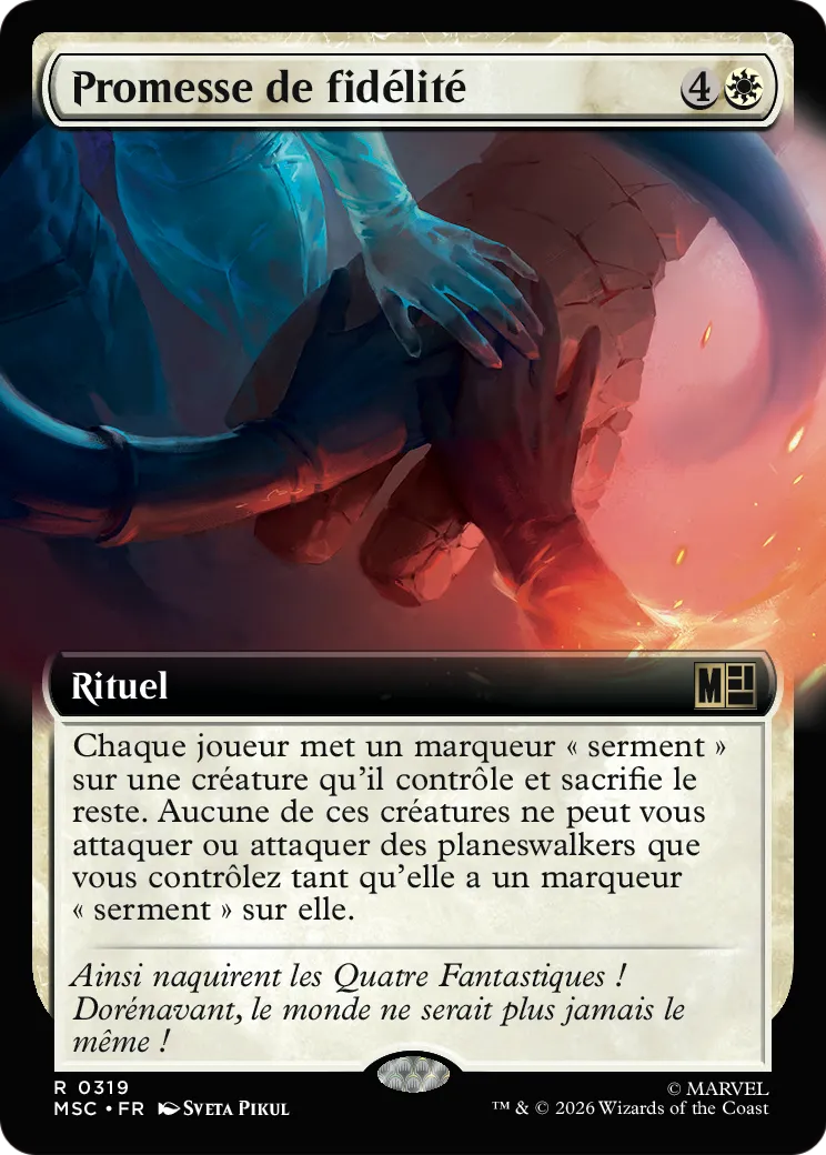 Promesse de fidélité — Marvel Super Heroes Commander — Magic: The Gathering