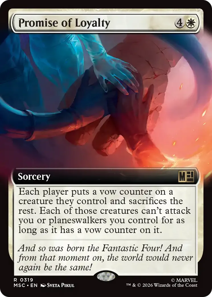 Promise of Loyalty — Marvel Super Heroes Commander — Magic: The Gathering