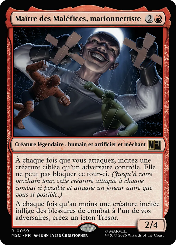 Maître des Maléfices, marionnettiste — Marvel Super Heroes Commander — Magic: The Gathering