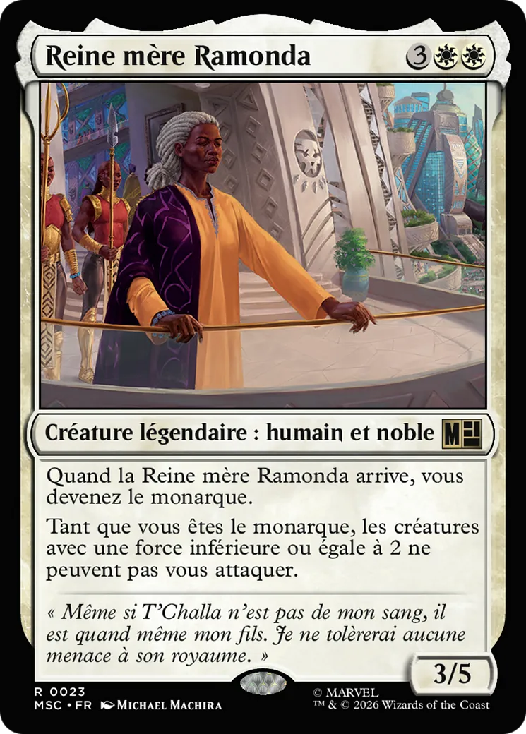 Reine mère Ramonda — Marvel Super Heroes Commander — Magic: The Gathering