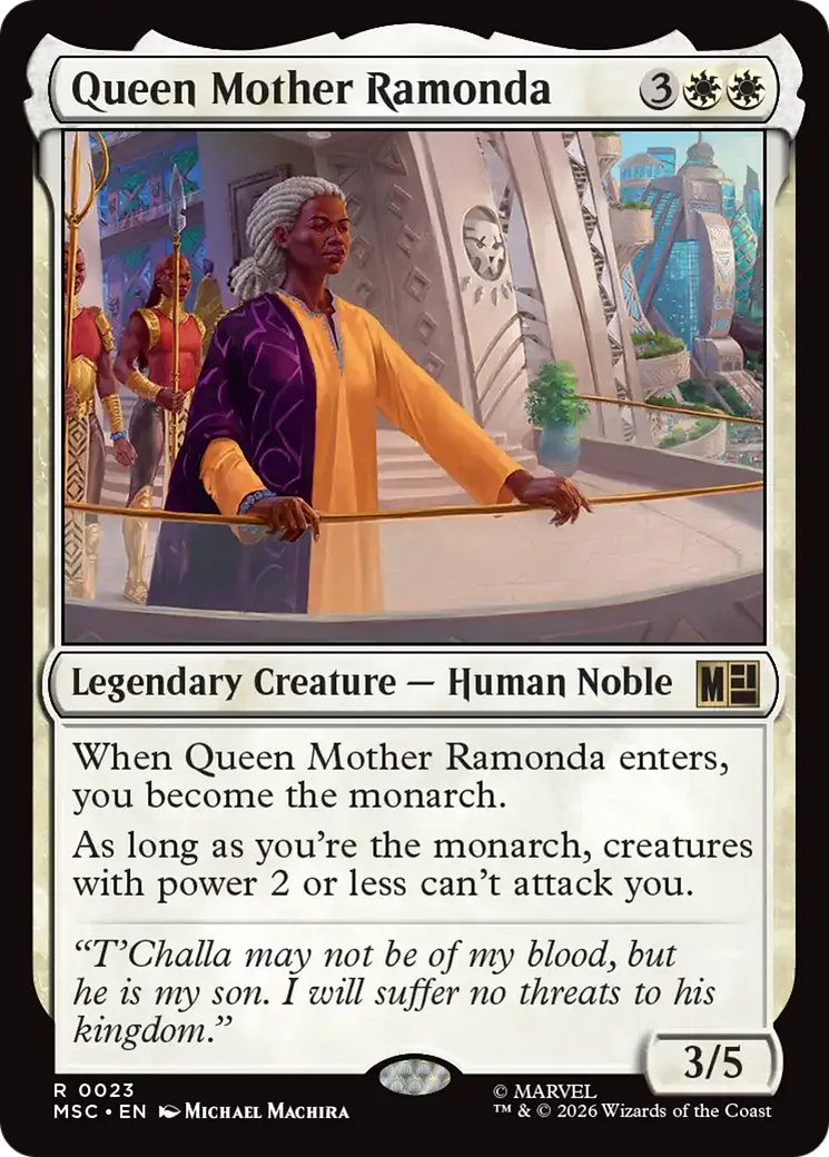 Queen Mother Ramonda from Marvel Super Heroes Commander - Magic: The Gathering
