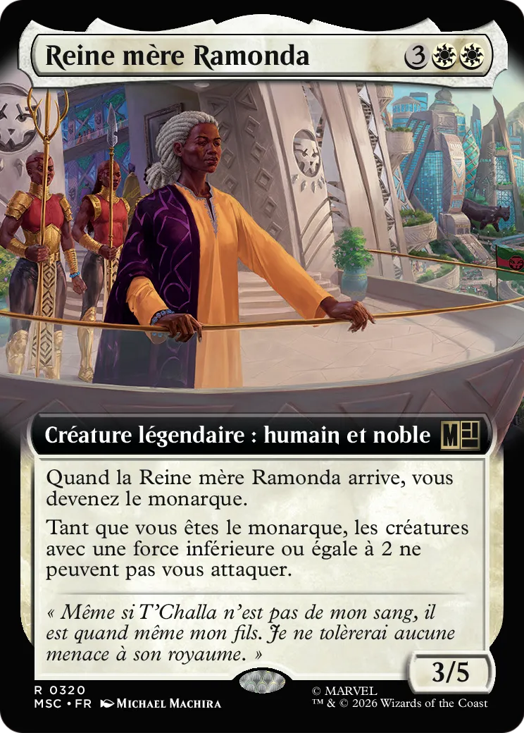 Reine mère Ramonda — Marvel Super Heroes Commander — Magic: The Gathering