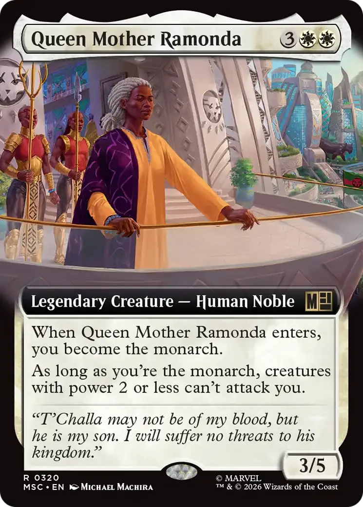 Queen Mother Ramonda — Marvel Super Heroes Commander — Magic: The Gathering