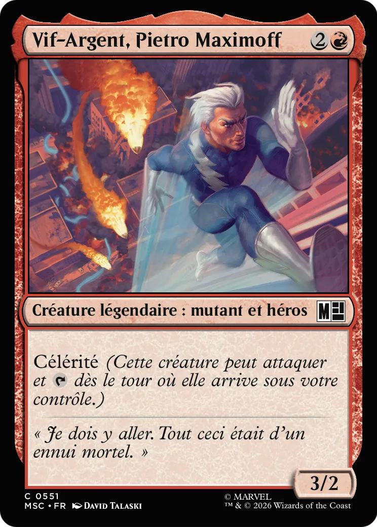 Vif-Argent, Pietro Maximoff — Marvel Super Heroes Commander — Magic: The Gathering
