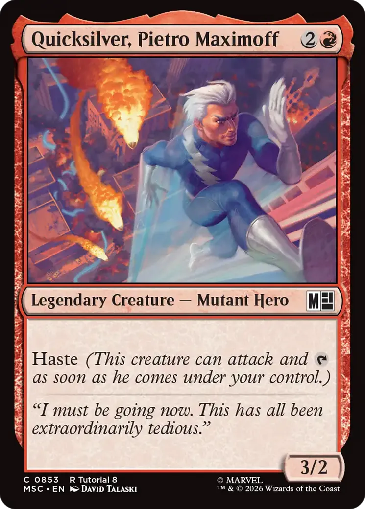 Quicksilver, Pietro Maximoff — Marvel Super Heroes Commander — Magic: The Gathering