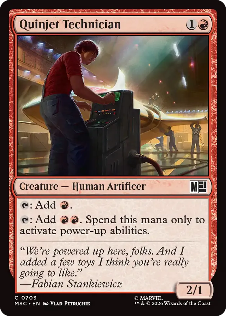 Technicien du Quinjet — Marvel Super Heroes Commander — Magic: The Gathering