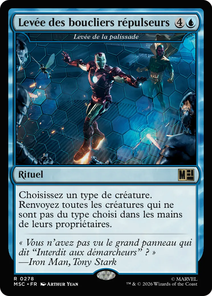 Levée de la palissade — Marvel Super Heroes Commander — Magic: The Gathering