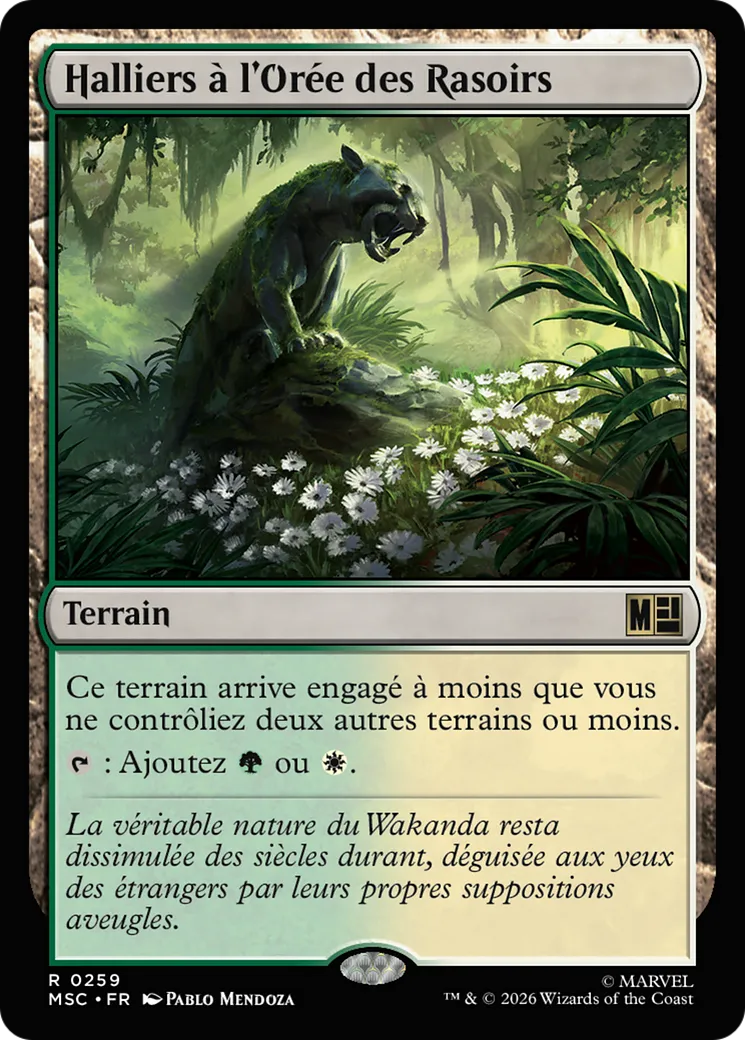 Halliers à l'Orée des Rasoirs — Marvel Super Heroes Commander — Magic: The Gathering