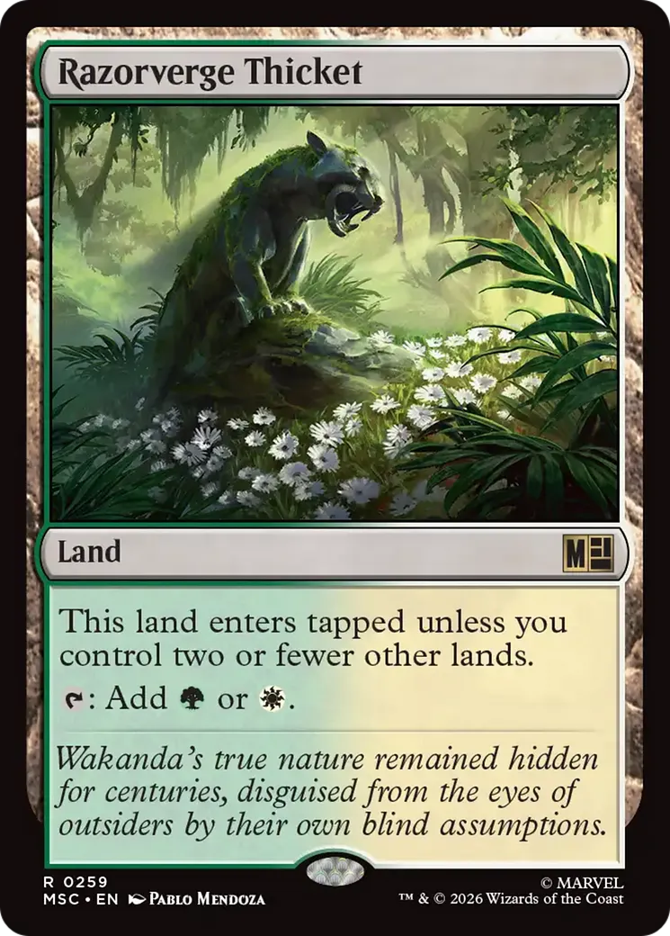 Halliers à l'Orée des Rasoirs — Marvel Super Heroes Commander — Magic: The Gathering