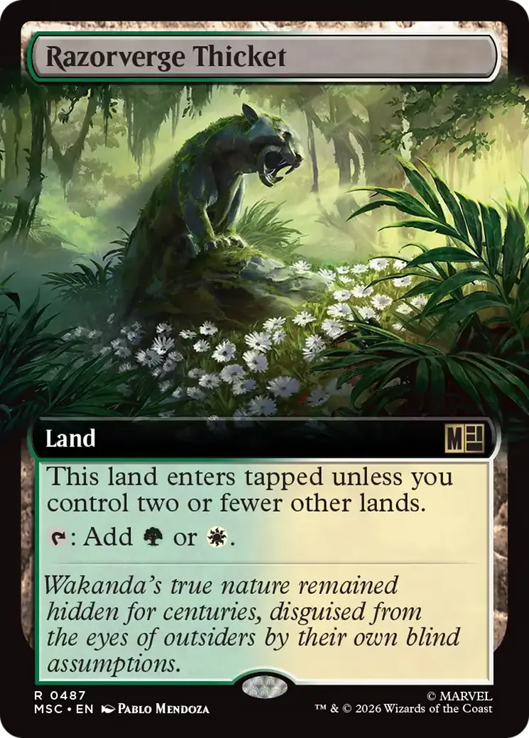 Razorverge Thicket — Marvel Super Heroes Commander — Magic: The Gathering