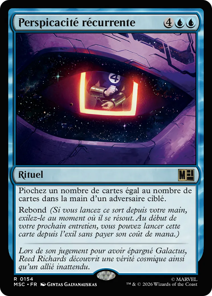 Perspicacité récurrente — Marvel Super Heroes Commander — Magic: The Gathering