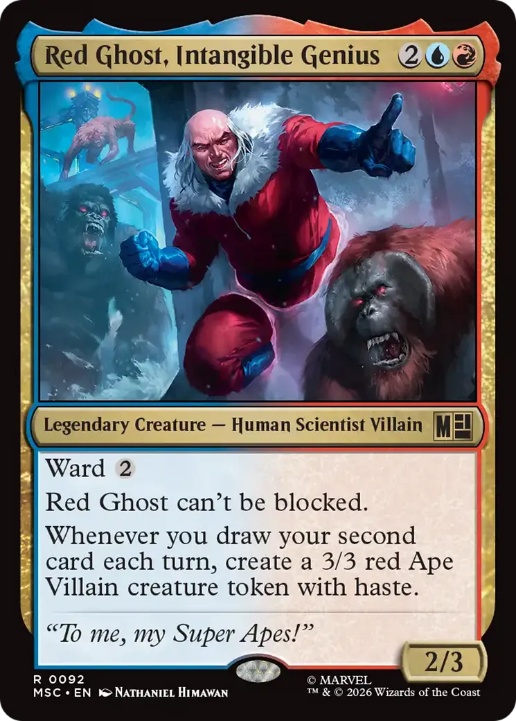 Red Ghost, Intangible Genius — Marvel Super Heroes Commander — Magic: The Gathering