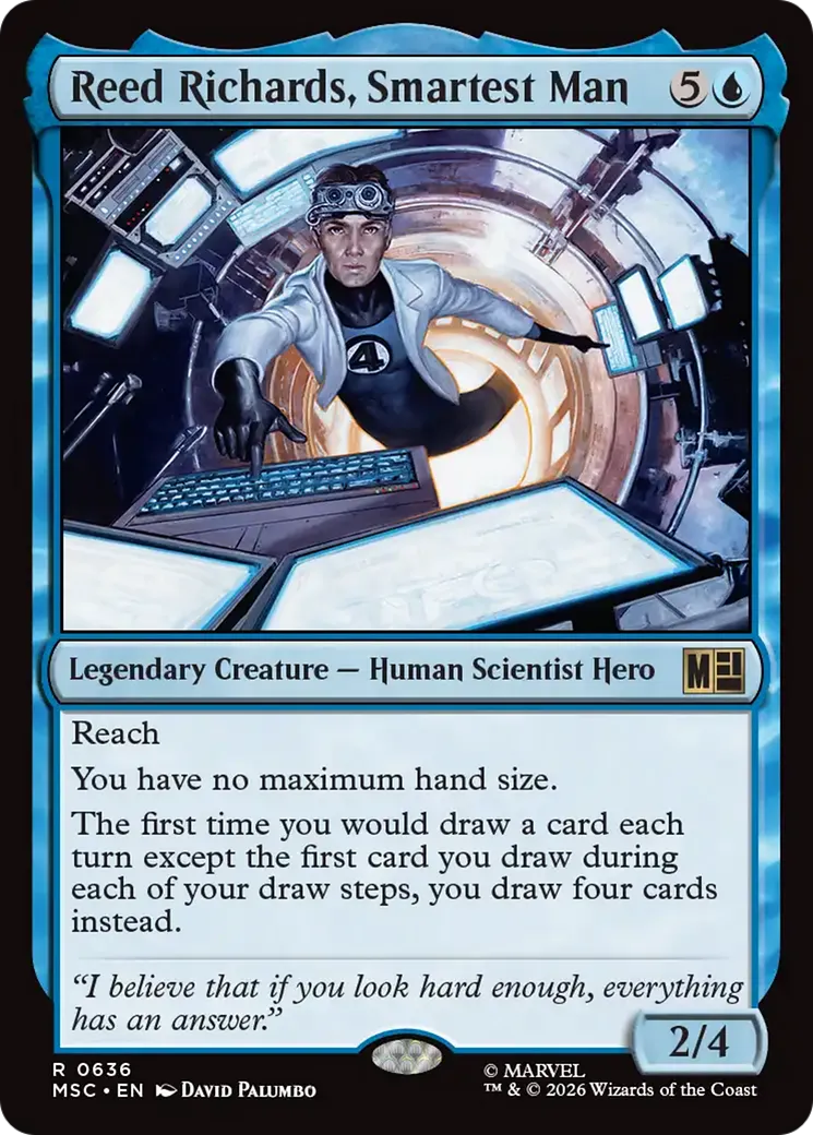Reed Richards, Smartest Man — Marvel Super Heroes Commander — Magic: The Gathering