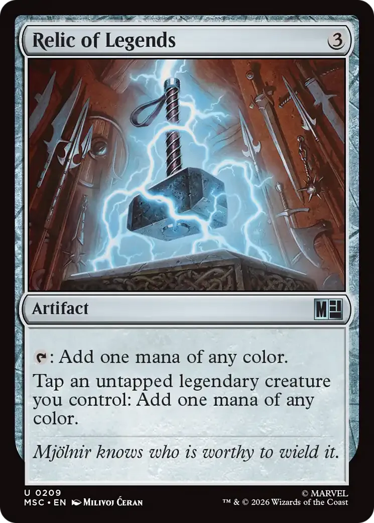 Relic of Legends — Marvel Super Heroes Commander — Magic: The Gathering